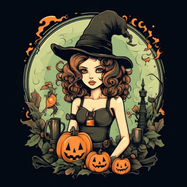 Halloween art design vector