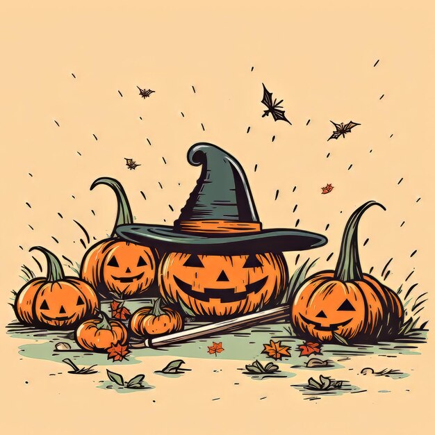 Halloween art design vector