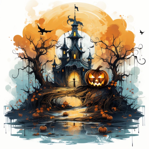 Halloween art design