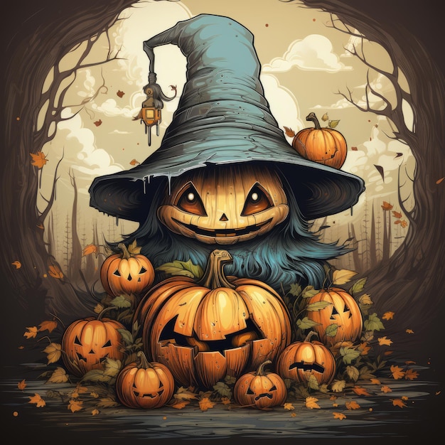 Halloween art design