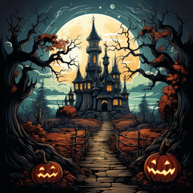 Halloween art design