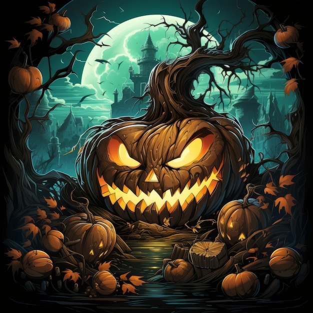 Halloween art design