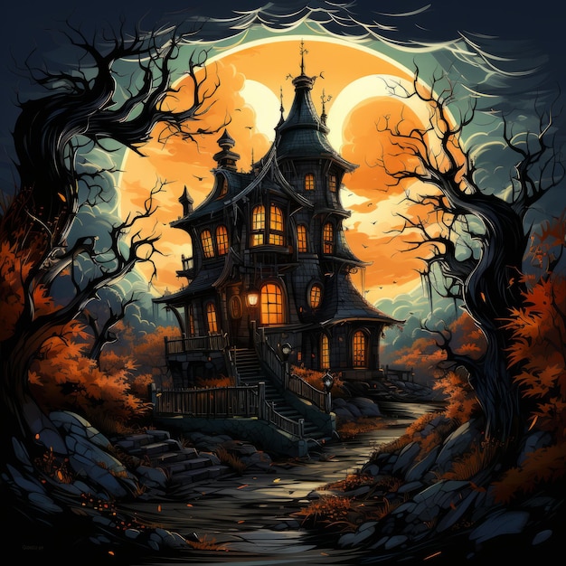 Halloween art design