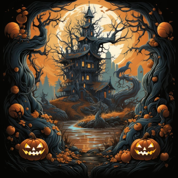 Halloween art design