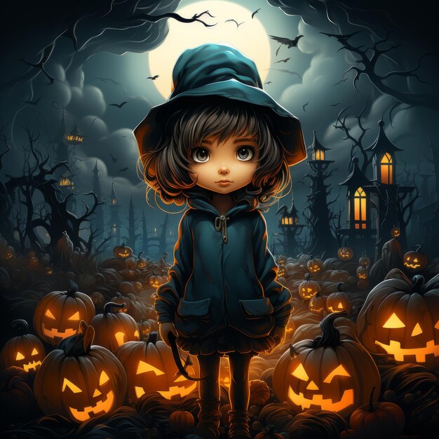 Halloween art design