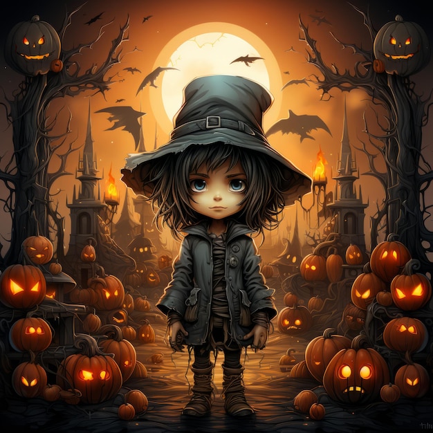 Halloween art design