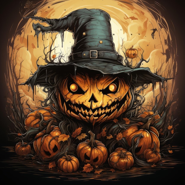 Halloween art design