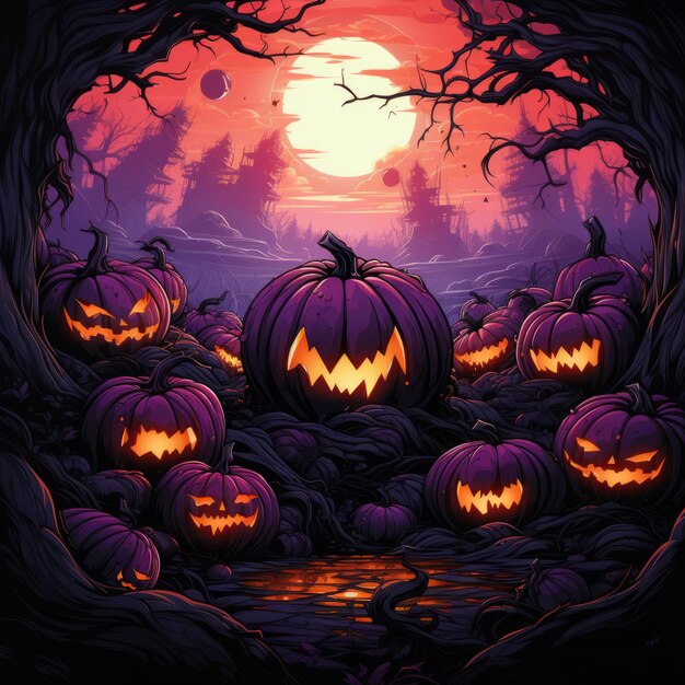 Halloween art design