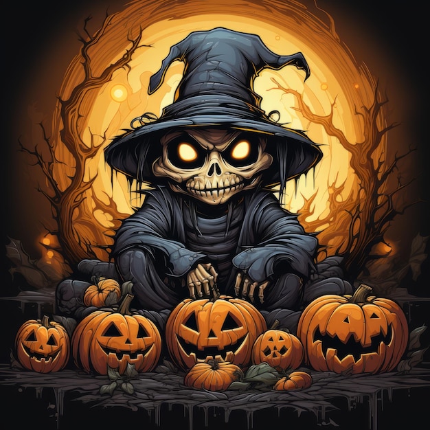 Halloween art design