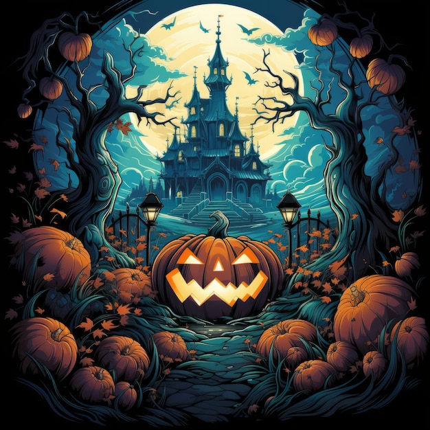 Halloween art design