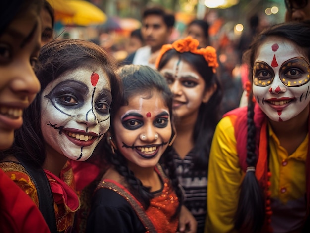 Photo halloween atmosphere in india