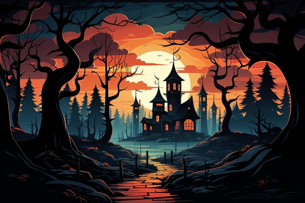 Halloween Background Banner