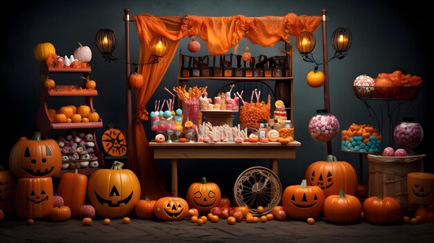 Halloween background dia de los muertos day of the dead skull art wallpaper design pumpkin