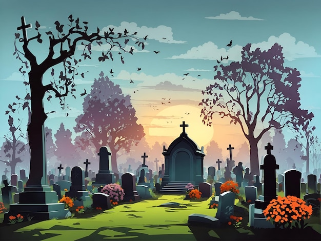 Photo halloween background illustration