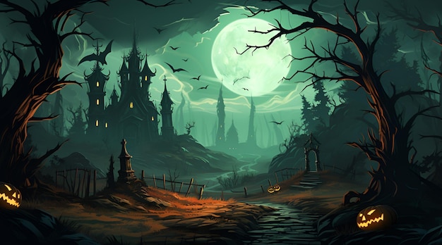 Halloween background illustration