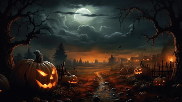 Halloween Background Illustration