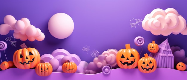 Halloween background for party invitation greeting