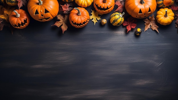 Halloween background space for text event wallpaper pumpkin vibe