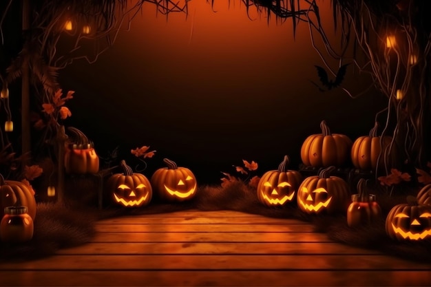 Halloween Background with Copy Space