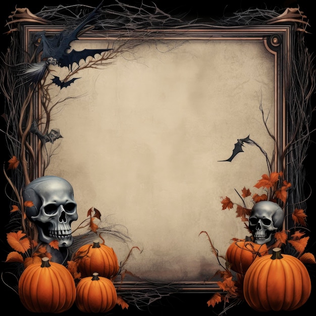 halloween background with pumpkin