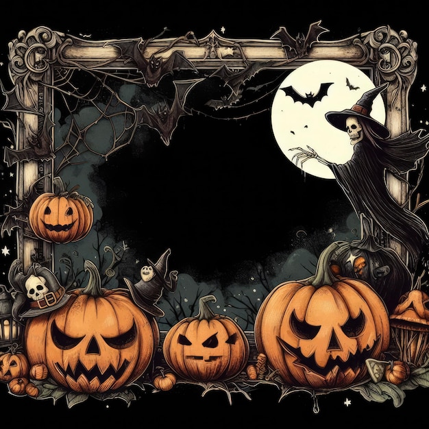 Halloween background for your text banner social media