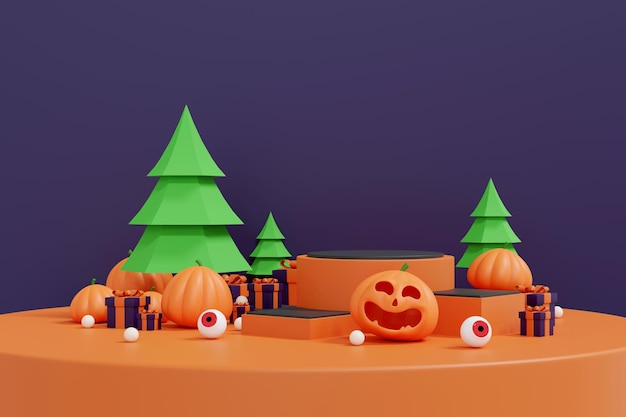 ハロウィーンの背景