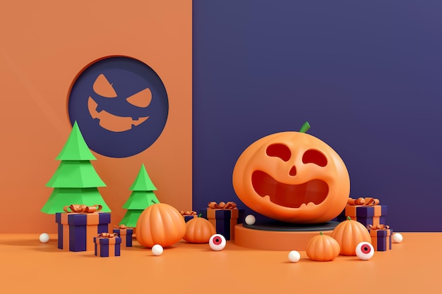 ハロウィーンの背景