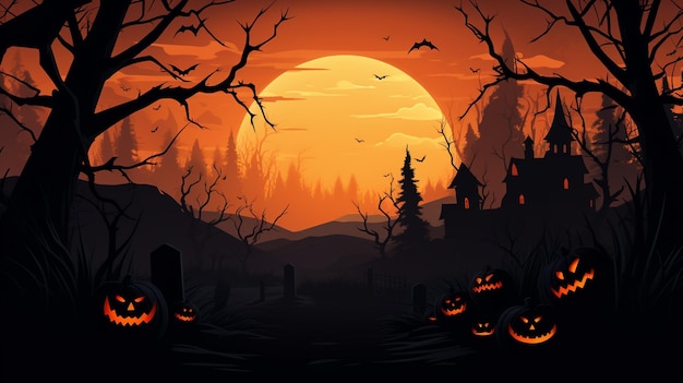 Photo halloween background