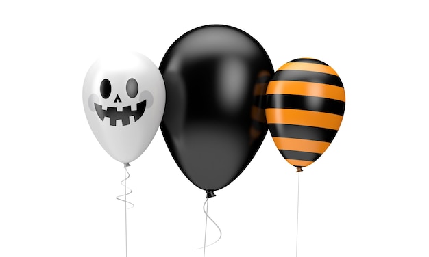 Halloween ballonnen happy halloween decotation d render