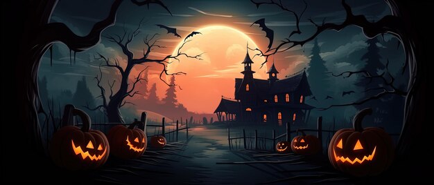 halloween banner Halloween Happy Halloween scary