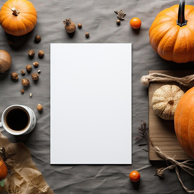 Photo halloween banner mockup