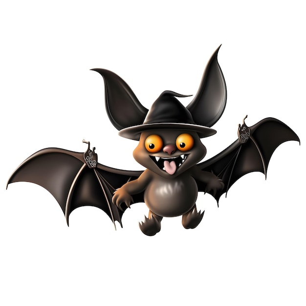Halloween bat 3d rendering