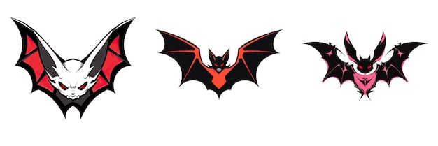 Photo halloween bat logo 2d