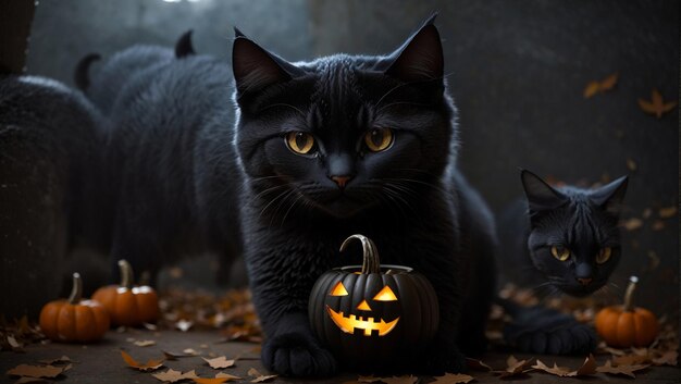 halloween black cat