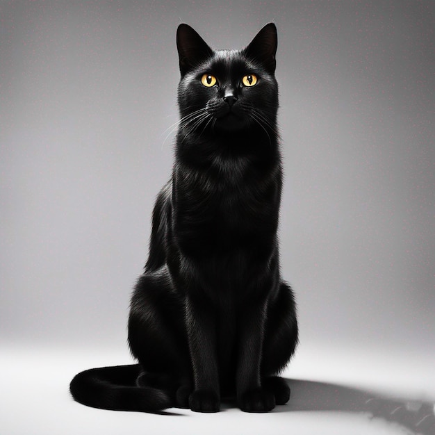 Хэллоуин черная кошка