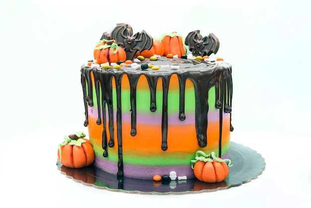 Halloween cake of chocolate and fondant