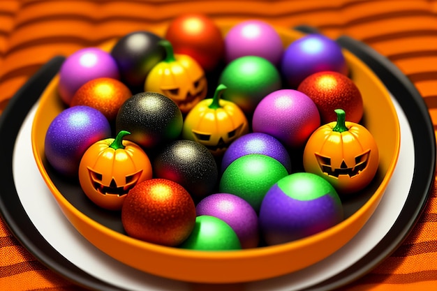 Хэллоуин конфеты печенье десерт для гурманов счастливое время обои фоновая иллюстрация