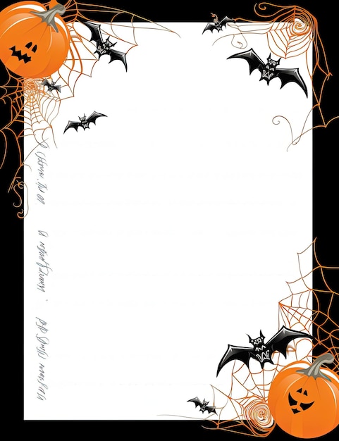 Halloween Canvas Unleash Your Creativity on a Spooktacular Blank Paper Generative AI