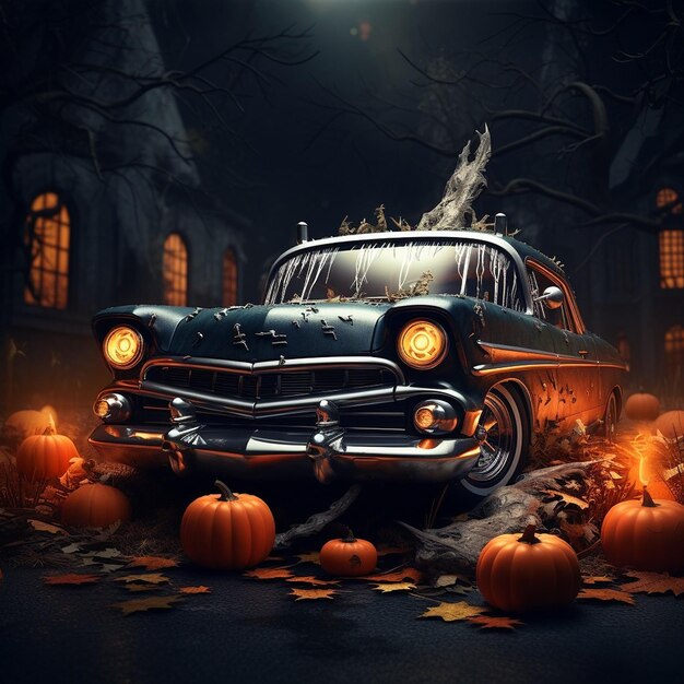 Photo halloween car