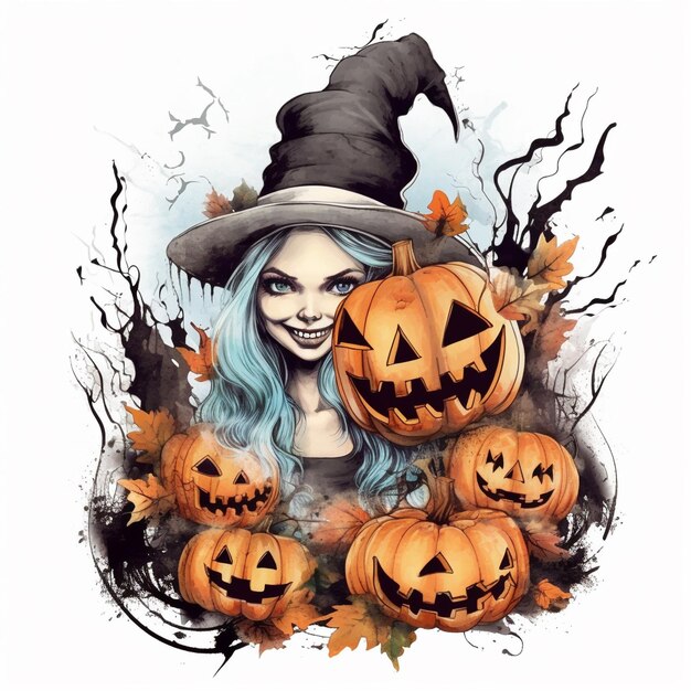 Halloween Cartoon character Exquisite and magnifire look background