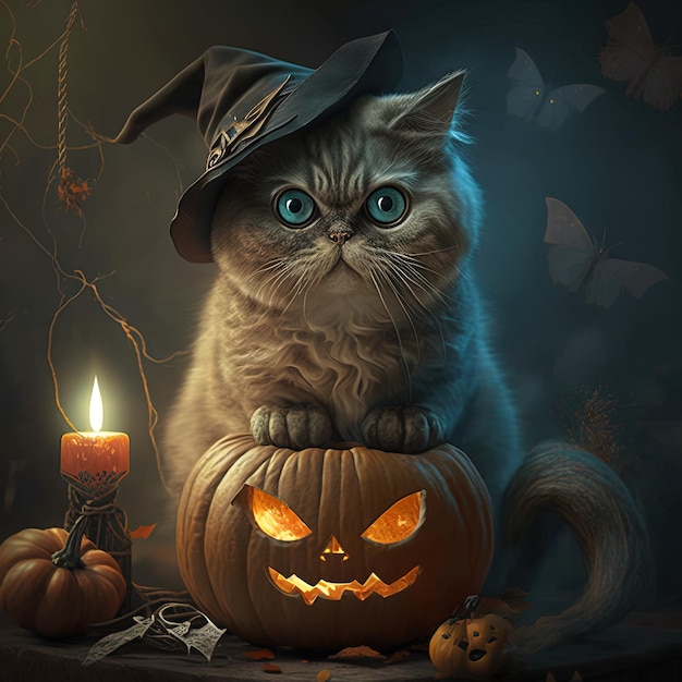 Halloween Cat Feline Festivities