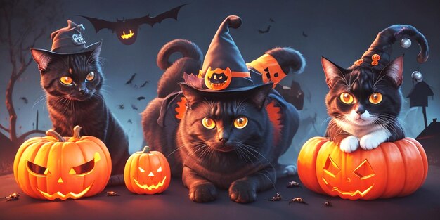 ハロウィーン猫