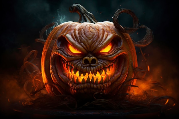 Halloween character 3d render