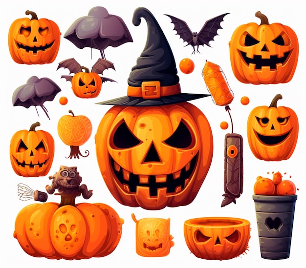 halloween clipart pompoenen patronen