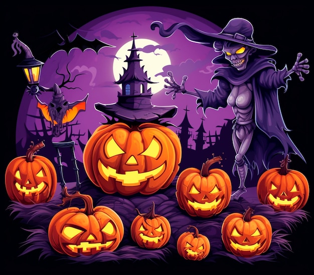 Foto halloween clipart pompoenen patronen