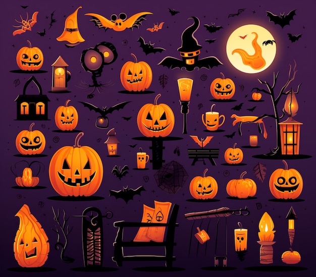 halloween clipart pumpkins patterns