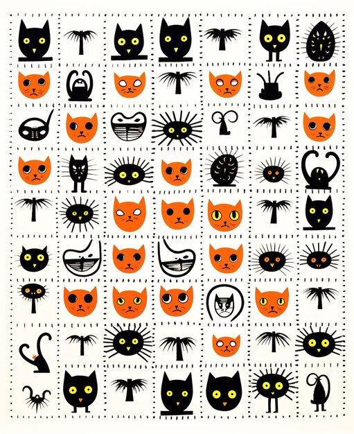 Halloween collection hand draw