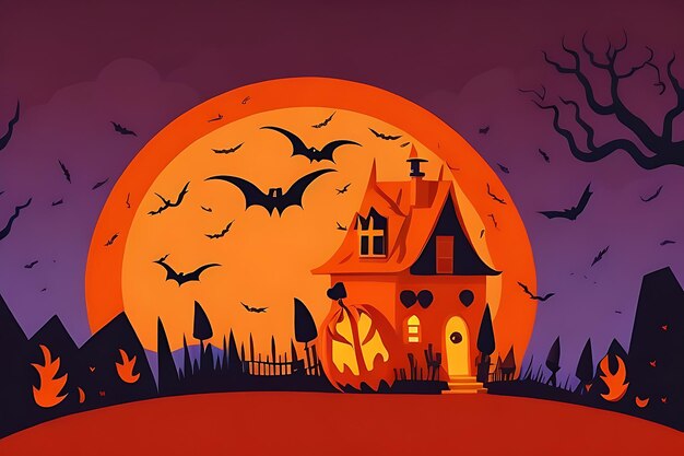 Halloween colorful background