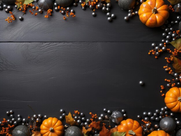 Halloween composition with copy space