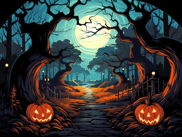 Halloween composition